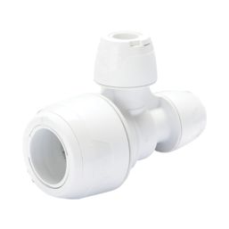 Hep2O  Plastic Push-Fit Reducing Keyless Tee 22mm x 10mm x 10mm