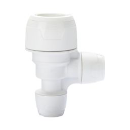 Hep2O  Plastic Push-Fit Reducing Keyless Tee 22mm x 10mm x 10mm