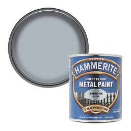 Hammerite 750ml Silver Smooth Anti Corrosive Metal Paint