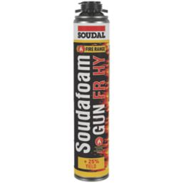 Soudal Fire Rated Expanding Foam Filler Gun Grade 750ml