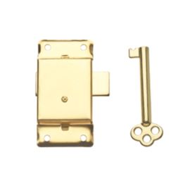 Hardware Solutions  Cupboard Door Lock Brass 63mm x 63mm