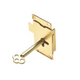 Hardware Solutions  Cupboard Door Lock Brass 63mm x 63mm