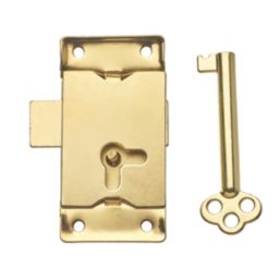 Hardware Solutions  Cupboard Door Lock Brass 63mm x 63mm