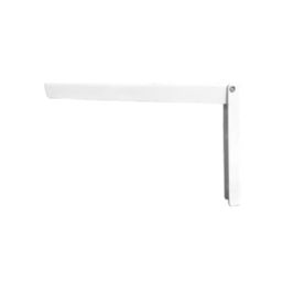 Essentials Folding Shelf Brackets White 380mm x 300mm 2 Pack