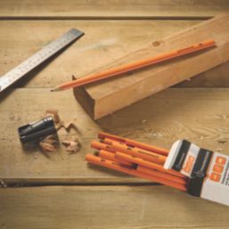 Magnusson 300mm Carpenters Pencils HB 12 Pack