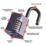 Squire  Water-Resistant  Combination  Padlock Blue 60mm