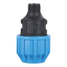 Flomasta  MDPE Male Adaptor 25mm x 1/2"