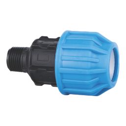 Flomasta  MDPE Male Adaptor 25mm x 1/2"