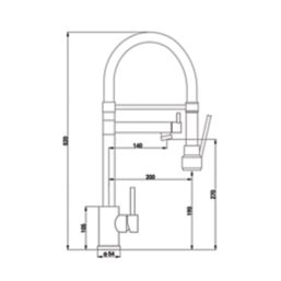 ETAL Goda  Multi-Use Kitchen Mixer Tap Polished Chrome