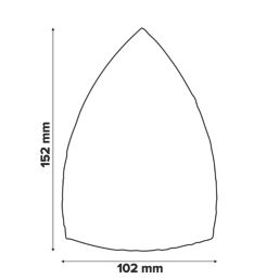 Norton  A203F 40 Grit 11-Hole Punched Multi-Material Sanding Sheets 100mm x 150mm 5 Pack