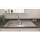 Apollonia 1.5 Bowl Stainless Steel Reversible Sink & Drainer  1004mm x 500mm