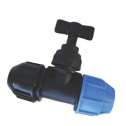 FloPlast MDPE Stop Cock 25mm x 15mm