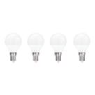 Essentials  E14 Mini Globe LED Light Bulb  250lm 2.2W 4 Pack