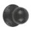 Smith & Locke Round Mortice Knobs 56mm Pair Black