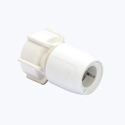 Hep2O Hand-Titan Plastic Push-Fit Straight Tap Connector 15mm x 3/4"