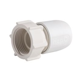 Hep2O Hand-Titan Plastic Push-Fit Straight Tap Connector 15mm x 3/4"