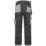 JCB Trade Plus Rip-Stop Work Trousers Black/Grey 34" W 32" L