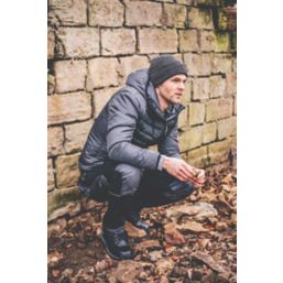 JCB Trade Plus Rip-Stop Work Trousers Black/Grey 34" W 32" L