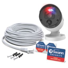 Swann Pro Enforcer SWNHD-1200BE-EU White Wired 12MP Indoor & Outdoor Bullet Add-On Camera