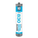 No Nonsense 830 Anti-Mould Neutral Sanitary Silicone Sealant Clear 310ml 12 Pack