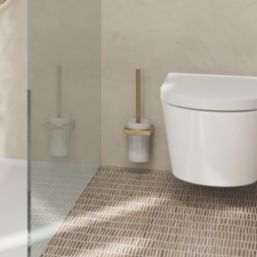 Hansgrohe AddStoris Wall-Mounted Toilet Brush Holder Brushed Bronze