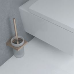 Hansgrohe AddStoris Wall-Mounted Toilet Brush Holder Brushed Bronze