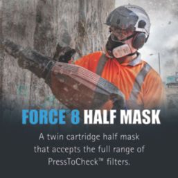 JSP Force 8 Small Half Mask Respirator