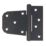 GateMate Black Straight Heavy Duty Offset Hinges 114mm x 3 1/2" x 89mm 2 Pack