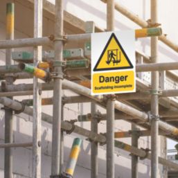 Essentials  "Danger Scaffolding Incomplete" Sign 500mm x 300mm