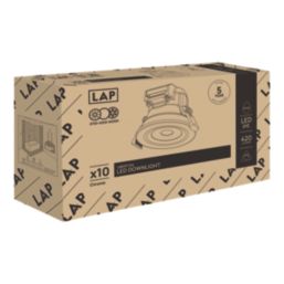 LAP Ubertas Fixed  LED Downlight Polished Chrome 4W 420lm 10 Pack