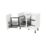 Essentials Anthracite LH Corner Pull-Out Storage 1000mm