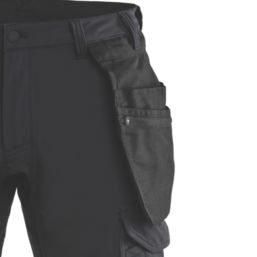 Blaklader  Detachable Holster Pocket Stretch Shorts Black 38" W