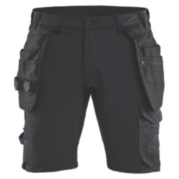 Blaklader  Detachable Holster Pocket Stretch Shorts Black 38" W