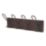 Essentials 4-Hook Rail Pine 425mm x 147mm