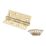 Smith & Locke  Electro Brass Grade 7 Fire Rated Washered Hinges 102mm x 67mm 2 Pack