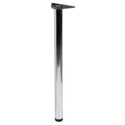 Hafele Worktop Leg Chrome 870mm