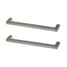 Essentials Golpar D Handles Brushed Nickel 169mm 2 Pieces