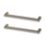 Essentials Golpar D Handles Brushed Nickel 169mm 2 Pieces