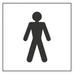 Essentials Gents Symbol 150mm x 150mm