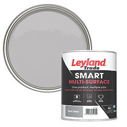 Leyland Trade Smart Eggshell Dark Grey Emulsion Multi-Surface Paint 750ml