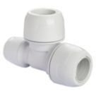 Hep2O  Plastic Push-Fit Reducing Keyless Tee 22mm x 15mm x 22mm 5 Pack