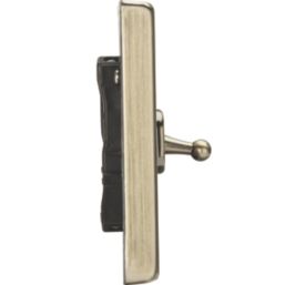 Knightsbridge  10AX 3-Gang 2-Way Light Switch  Antique Brass