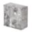 Tower  1-Gang Galvanised Steel  Knockout Back Box 35mm