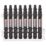 Bosch  1/4" 65mm Hex Shank PH2/T20 Impact Control Double-Ended Screwdriver Bits 8 Piece Set