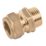 Midbrass  Brass Compression Adapting Male Iron Coupler 1/2" x 1/2"