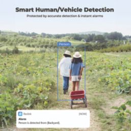 Reolink Go PT Plus G2K4GPTSM64-UK Solar-Powered White Wireless 2K Indoor & Outdoor Dome 4G Pan & Tilt Camera