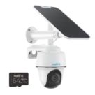 Reolink Go PT Plus G2K4GPTSM64-UK Solar-Powered White Wireless 2K Indoor & Outdoor Dome 4G Pan & Tilt Camera