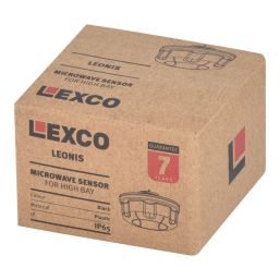 Lexco Leonis Indoor & Outdoor Black Microwave High Bay Motion Sensor 360°