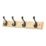 Essentials 4-Hook Rail Pine 458mm x 95mm