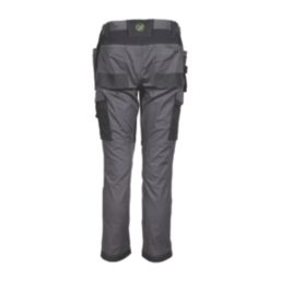 Apache Sudbury Work Trousers Grey/Black 36" W 31" L